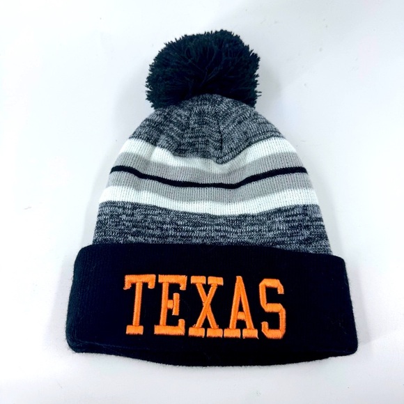 University of Texas Longhorns Black and Gray Knit Beanie. - Picture 2 of 4